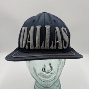 Dallas Premium Snapback Cap Hat Adult OSFA Adjustable Blue & Gray Embroidered